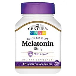 Натуральная добавка 21st Century Melatonin 10 mg 120 таблеток