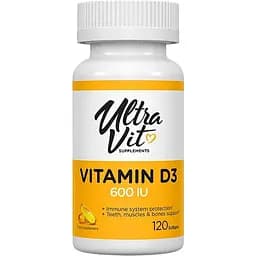 Вітаміни та мінерали VPLab UltraVit Vitamin D 600 IU 120 капсул