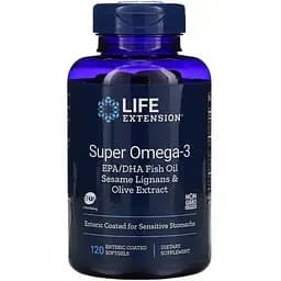 Омега-3 Life Extension Super Omega-3, 120 капсул