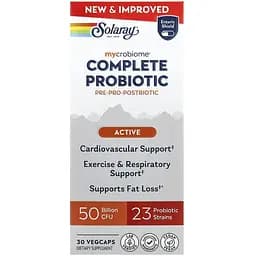 Комплекс пробіотиків Solaray Complete Probiotic Active 30 веганських капсул - мініатюра 2