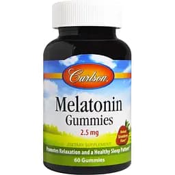 Мелатонин Carlson Melatonin Gummies 2.5 мг вкус клубники 60 жевательных конфет