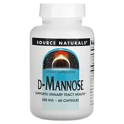Натуральна добавка Source Naturals D-Mannose 500 mg, 60 капсул