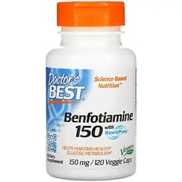 Бенфотіамін Doctor's Best Benfotiamine 150 мг 120 капсул