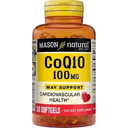 Коензим Q10 Mason Natural Co Q10, 100 мг 30 гелевих капсул