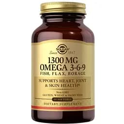 Жирные кислоты Solgar Omega 3-6-9 1300 мг 60 капсул