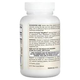 L-треонат магнію Jarrow Formulas MagMind, 90 вегакапсул для підтримки мозку - мініатюра 2