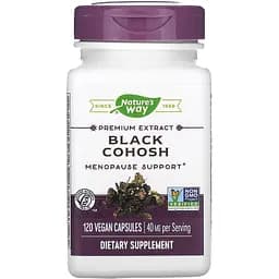 Клопогон Nature's Way Black Cohosh 40 мг 120 вегетарианских капсул