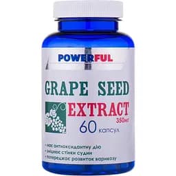 Екстракт виноградних кісточок Powerful 350 мг 60 капсул