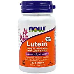 Натуральная добавка Now Lutein 10 mg 120 капсул