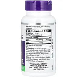 Біотин Плюс із Лютеїном Natrol Biotin Plus with Lutein 60 таблеток - мініатюра 2