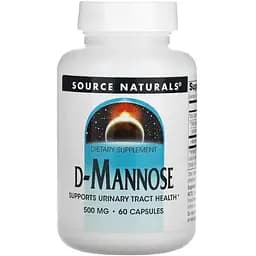 Натуральная добавка Source Naturals D-Mannose 500 mg 60 капсул