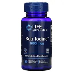 Вітаміни та мінерали Life Extension Sea-Iodine 1000 mcg, 60 вегакапсул