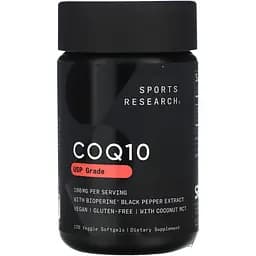 Натуральна добавка Sport Research CoQ10 100 mg 120 капсул