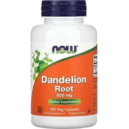 Корінь кульбаби Now Dandelion Root 500 мг 100 капсул