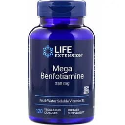 Бенфотиамин Мега Life Extension 250 мг 120 капсул
