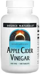 Натуральна добавка Source Naturals Apple Cider Vinegar 500 mg, 180 таблеток