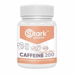Кофеїн Stark Pharm Stark Caffeine 200 mg 100 tabs (1086-100-60-2442985-20)