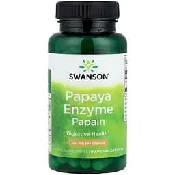 Фермент папайї Swanson Papaya Enzyme Papain 100 мг 90 капсул