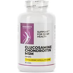 Препарат для суглобів і зв'язок Progress Nutrition Glucosamine Chondroitin MSM Complex, 90 таблеток