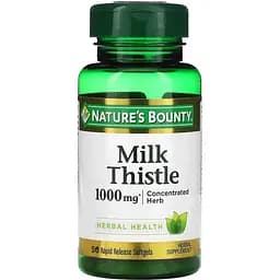 Розторопша Nature's Bounty Milk Thistle 1000 мг 50 гелевих капсул