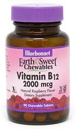 Вітаміни та мінерали Bluebonnet Nutrition Earth Sweet Chewables Vitamin В12 2000 mcg, 90 жувальних таблеток