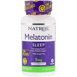 Мелатонін підвищеної сили дії Natrol 5 мг 100 пігулок