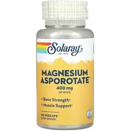 Магній аспартат Solaray 400 мг 60 вегетаріанських капсул