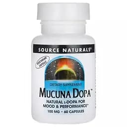 Мукуна пекуча Source Naturals Mucuna Dopa, 60 капсул - мініатюра 1