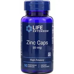 Цитрат цинку Life Extension Zinc Caps високоефективний 50 мг 90 капсул