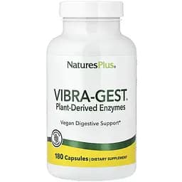 Травні ферменти NaturesPlus Vibra-Gest® 180 капсул