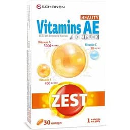 Зест віт. АЕ капс. №30 (15x2) (Sirio Healthcare) Швейцарія
