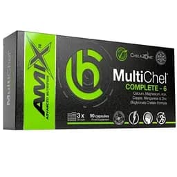 Мінерали Amix ChelaZone MultiChel Complete 6 Bisglycinate Chelate 90 веган капсул