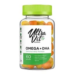 Омега-3 та Докозагексаєнова кислота VPLab Omega 3 + DHA 60 gummies (1086-2023-10-4255)