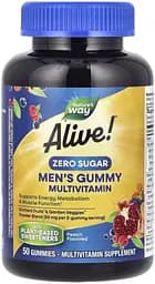 Витамины и минералы Nature's Way Alive! Men's Gummy Zero Sugar, 50 желеек