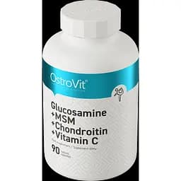 Дієтична добавка OstroVit Glucosamine + MSM + Chondroitin + Vitamin C 90 таблеток - мініатюра 2