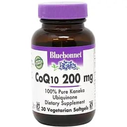 Коензим Q10 Bluebonnet Nutrition CoQ10 200 мг 30 вегетеріанських капсул