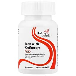 Залізо з кофакторами Seeking Health Iron With Cofactors 29 мг 90 вегетаріанських капсул
