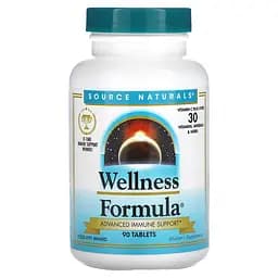 Підтримка імунітету Source Naturals Wellness Formula 90 пігулок