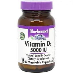 Вітаміни та мінерали Bluebonnet Nutrition Vitamin D3 5000IU 60 вегакапсул