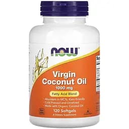 Натуральна добавка Now Virgin Coconut Oil 1000 mg 120 капсул