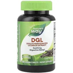 Корінь солодки Nature's Way DGL 100 жувальних таблеток - мініатюра 1