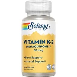 Вітаміни Solaray Vitamin K-2 MK-7 50 мкг 30 капсул