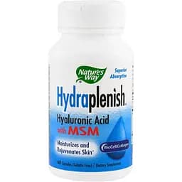 Гиалуроновая кислота + МСМ Nature's Way Hyaluronic Acid With MSM 60 капсул