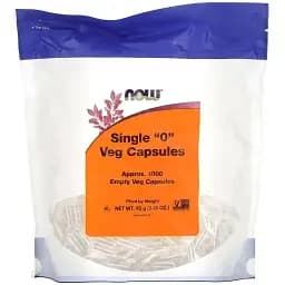 Порожні капсули Now Foods Single "0" Veg Capsules 1000 порожніх капсул