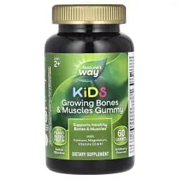 Здоровий ріст кісток та м'язів Nature's Way Kids Growing Bones Muscles Gummy смак ягід для дітей від 2 років 60 жувальних цукерок
