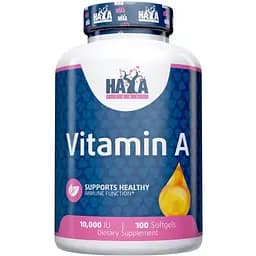 Вітаміни та мінерали Haya Labs Vitamin A 10000 IU 100 капсул