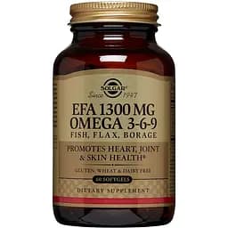 Омега 3-6-9 Solgar 1300 мг 60 желатиновых капсул 