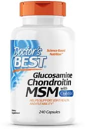Препарат для суглобів і зв'язок Doctor's Best Glucosamine Chondroitin MSM, 240 капсул