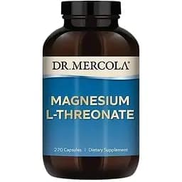 L-треонат магнію Dr. Mercola Magnesium L-Threonate, 270 капсул