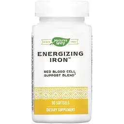 Залізо енергетичне Nature's Way Energizing Iron 90 гелевих капсул (NWY05219)